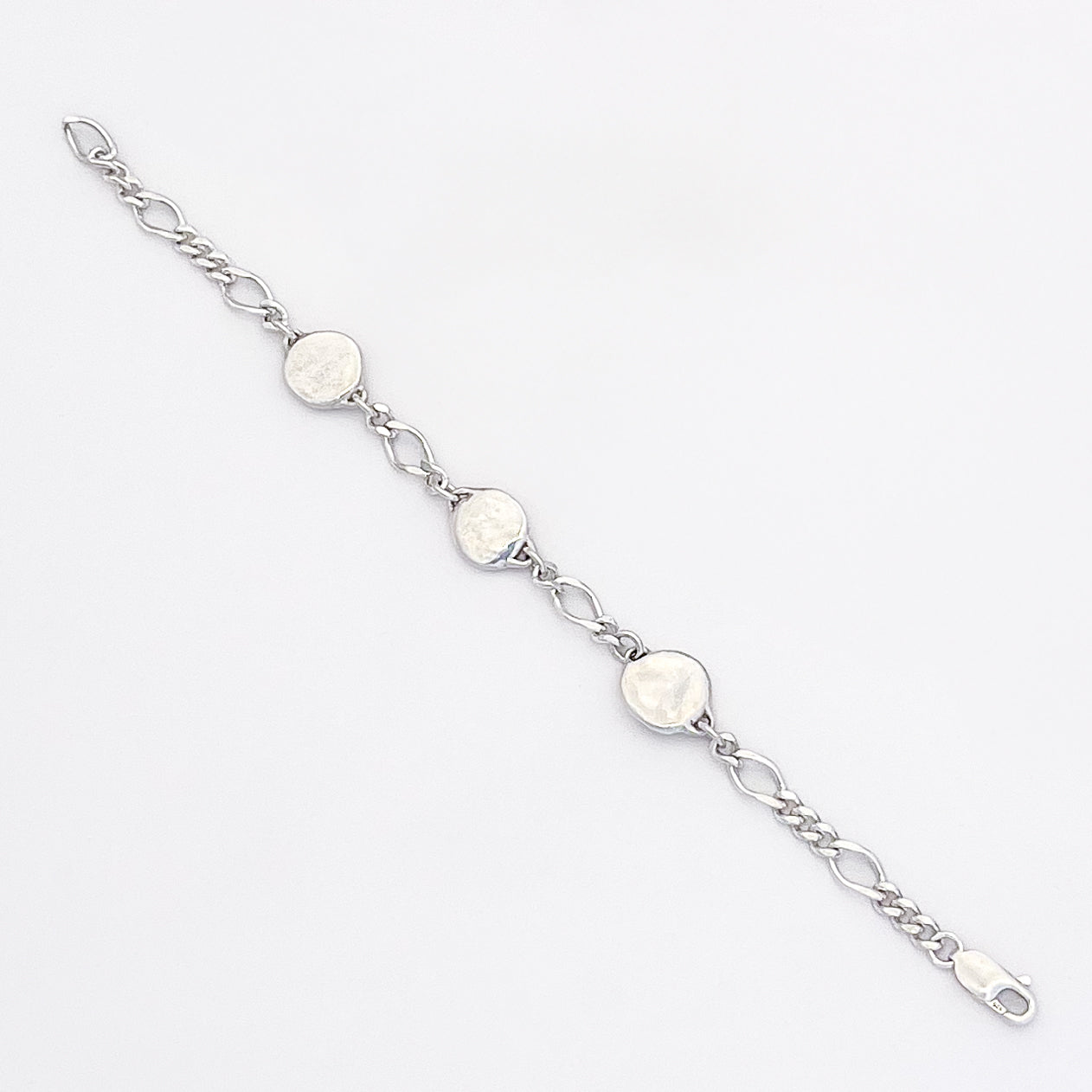 Dual-link Charm Bracelet ~ Impressions Fingerprint Memorial