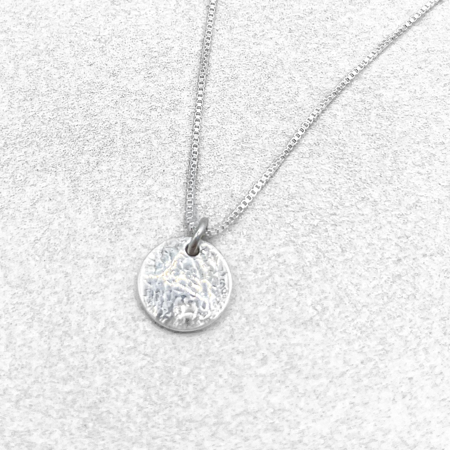 Petite Circle Necklace ~ Impressions
