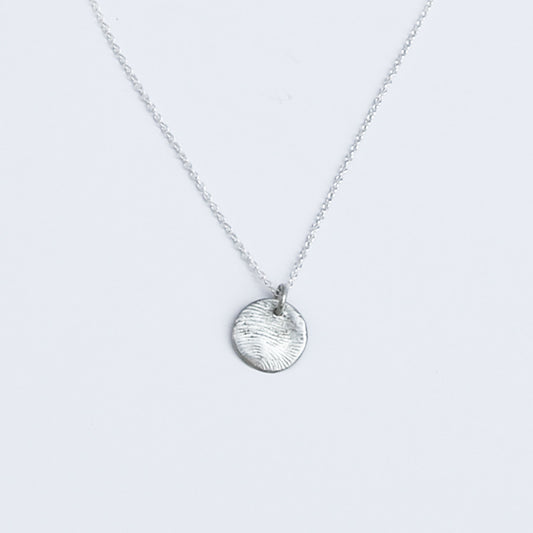 Petite Circle Necklace ~ Impressions