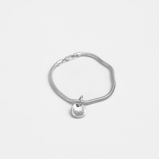 Pendant Snake Chain Bracelet ~ Impressions