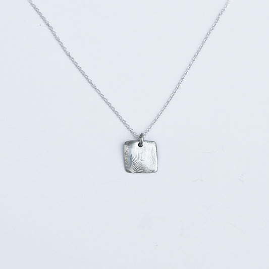Petite Square Necklace ~ Impressions