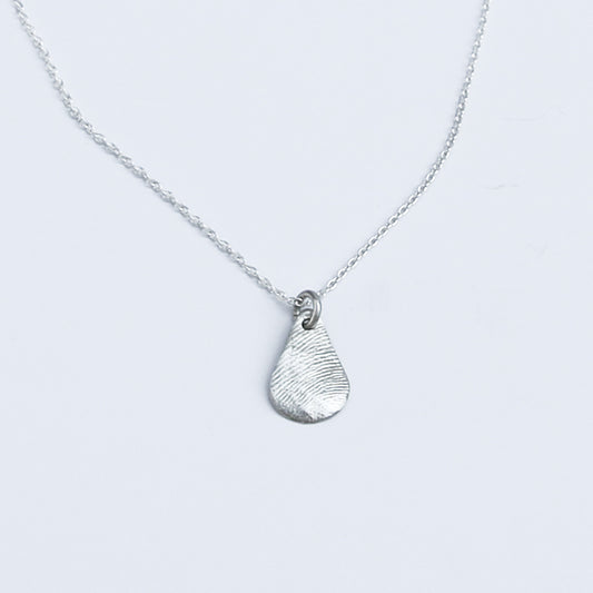 Petite Teardrop Necklace ~ Impressions
